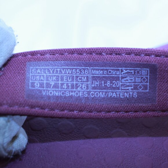 Vionic Size 9 Mauve Purple SALLY Comfort Arch Support Flip Flop Thong Sandals - Picture 6 of 8